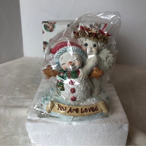 Dreamsicles Cherub Angel Snowman Figurine You Are Loved Christmas Kristin 2003 - Picture 3 of 9